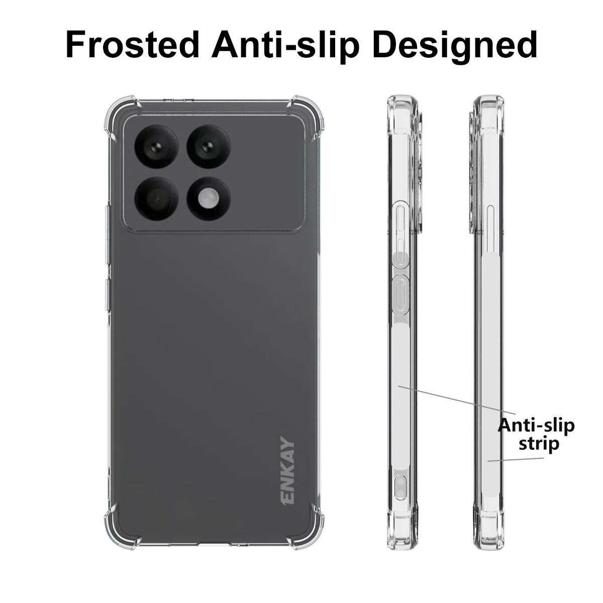 For Redmi K70 Pro ENKAY Hat-Prince Transparent TPU Shockproof Phone Case