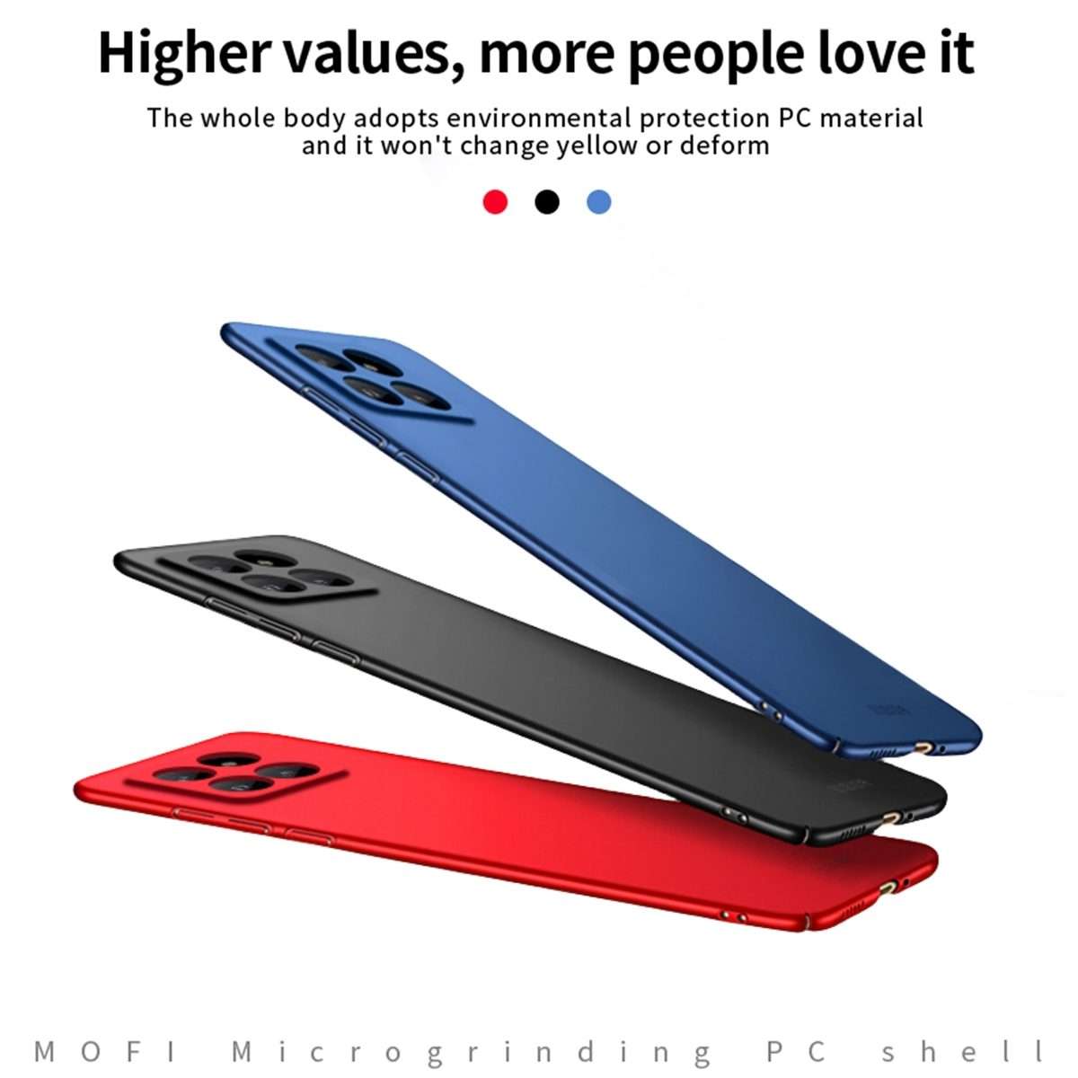 For Xiaomi 14 Pro MOFI Micro-Frosted PC Ultra-thin Hard Phone Case(Black)