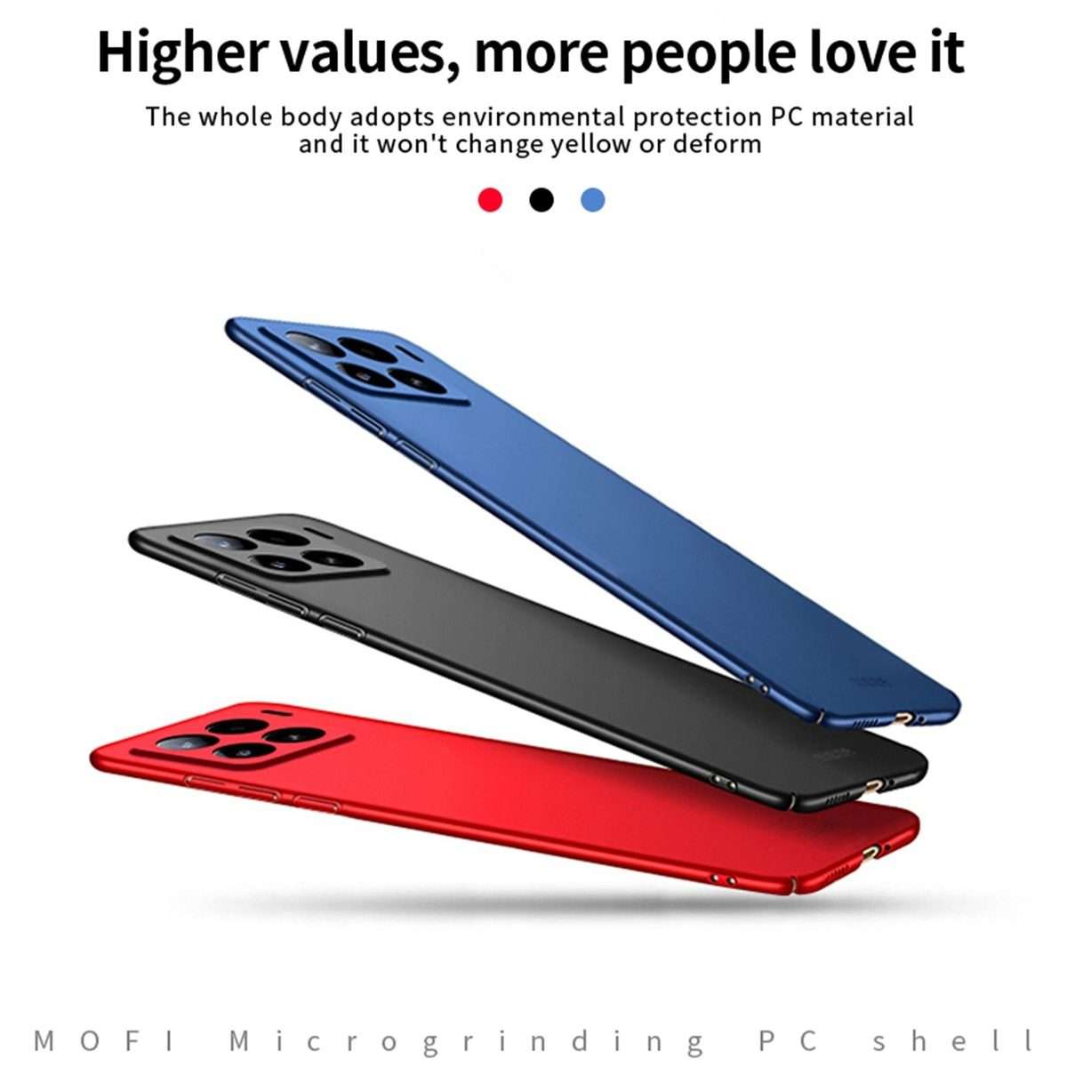 For Xiaomi 15 Pro MOFI Micro-Frosted PC Ultra-thin Hard Phone Case(Blue)