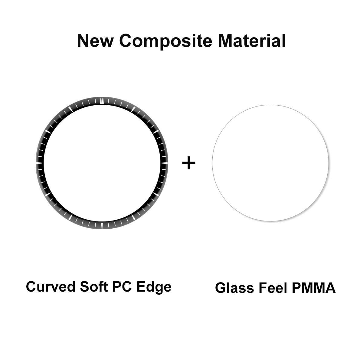 1pcs For Huawei Watch 4 Pro ENKAY 3D Full Coverage Soft PC Edge + PMMA HD Screen Protector Film