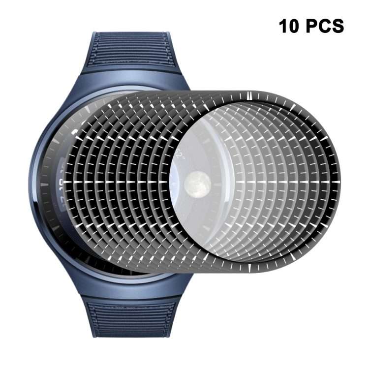 10pcs For Huawei Watch 4 Pro ENKAY 3D Full Coverage Soft PC Edge + PMMA HD Screen Protector Film