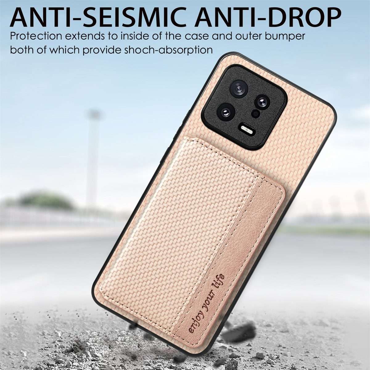 For Redmi Note 14 Pro+ 5G Carbon Fiber Magnetic Card Bag Phone Case(Black)