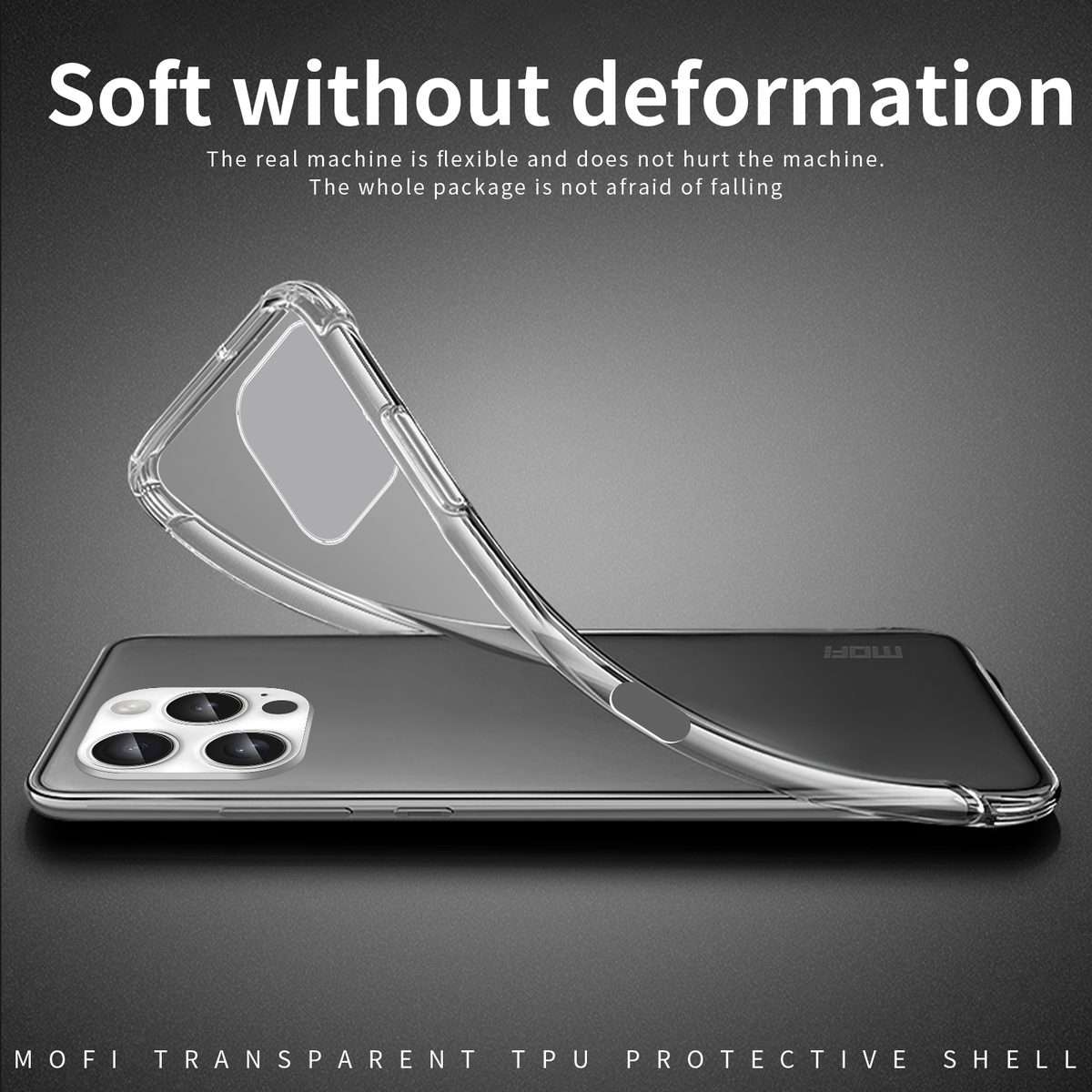 For iPhone 16 Pro MOFI Ming Series Ultra-thin TPU Phone Case(Transparent)