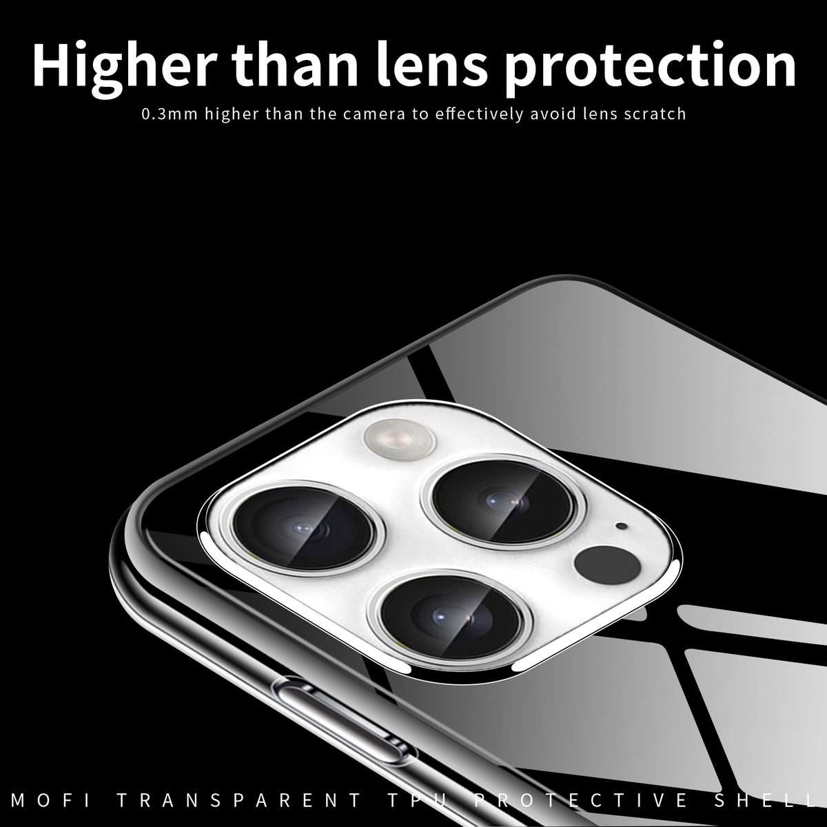 For iPhone 16 Pro MOFI Ming Series Ultra-thin TPU Phone Case(Transparent)