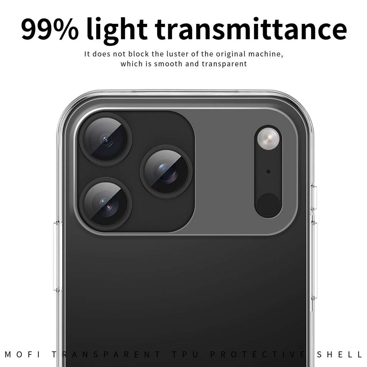 For iPhone 17 Pro MOFI Ming Series Ultra-thin TPU Phone Case(Transparent)