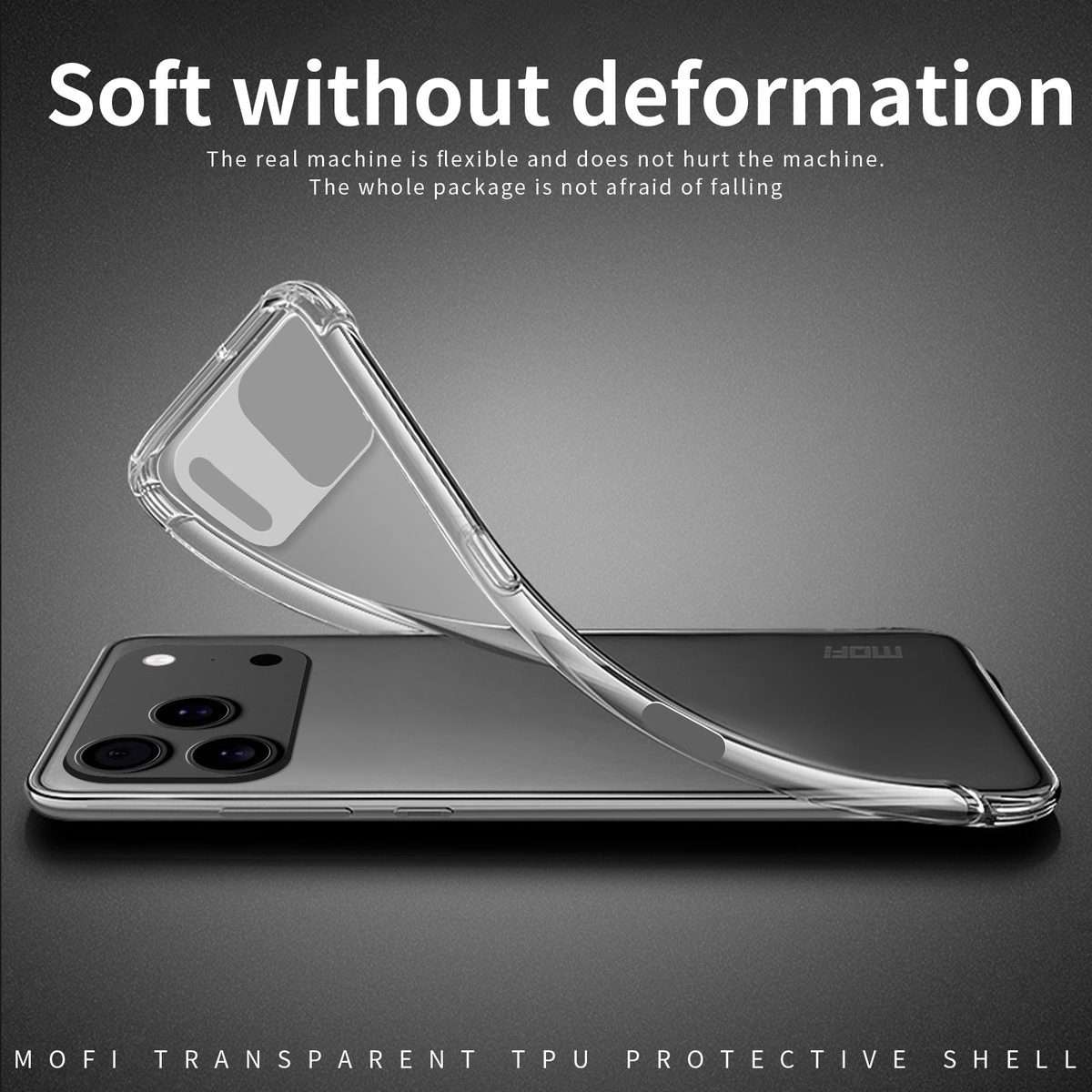 For iPhone 17 Pro MOFI Ming Series Ultra-thin TPU Phone Case(Transparent)