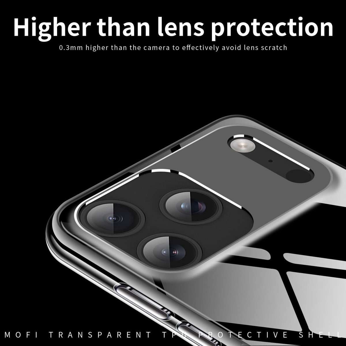 For iPhone 17 Pro MOFI Ming Series Ultra-thin TPU Phone Case(Transparent)