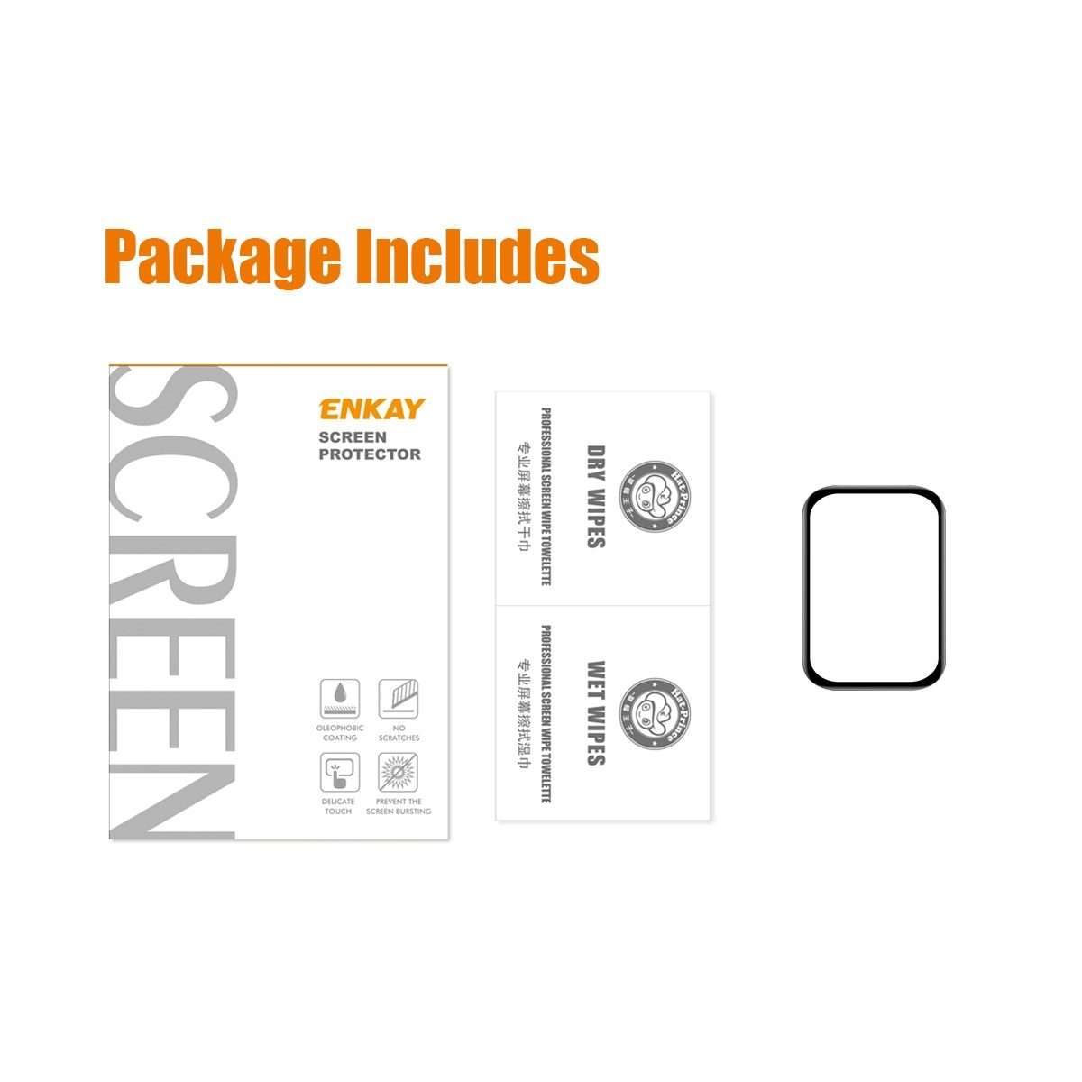 For Xiaomi Mi Band 8 Pro 1pcs ENKAY ENKAY 3D Full Coverage Soft PC Edge PMMA HD Screen Film