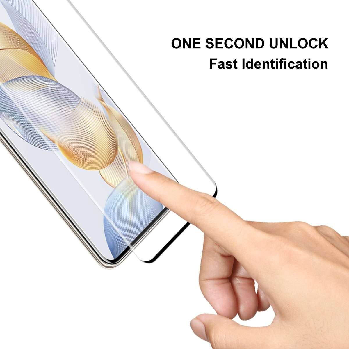For Honor 90 Pro 2pcs ENKAY Hat-Prince Hot Bending Full Coverage Side Glue Tempered Glass Film