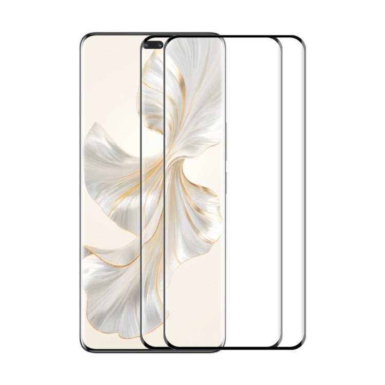 For Honor 100 Pro 2pcs ENKAY Hat-Prince Hot Bending Full Coverage Side Glue Tempered Glass Film