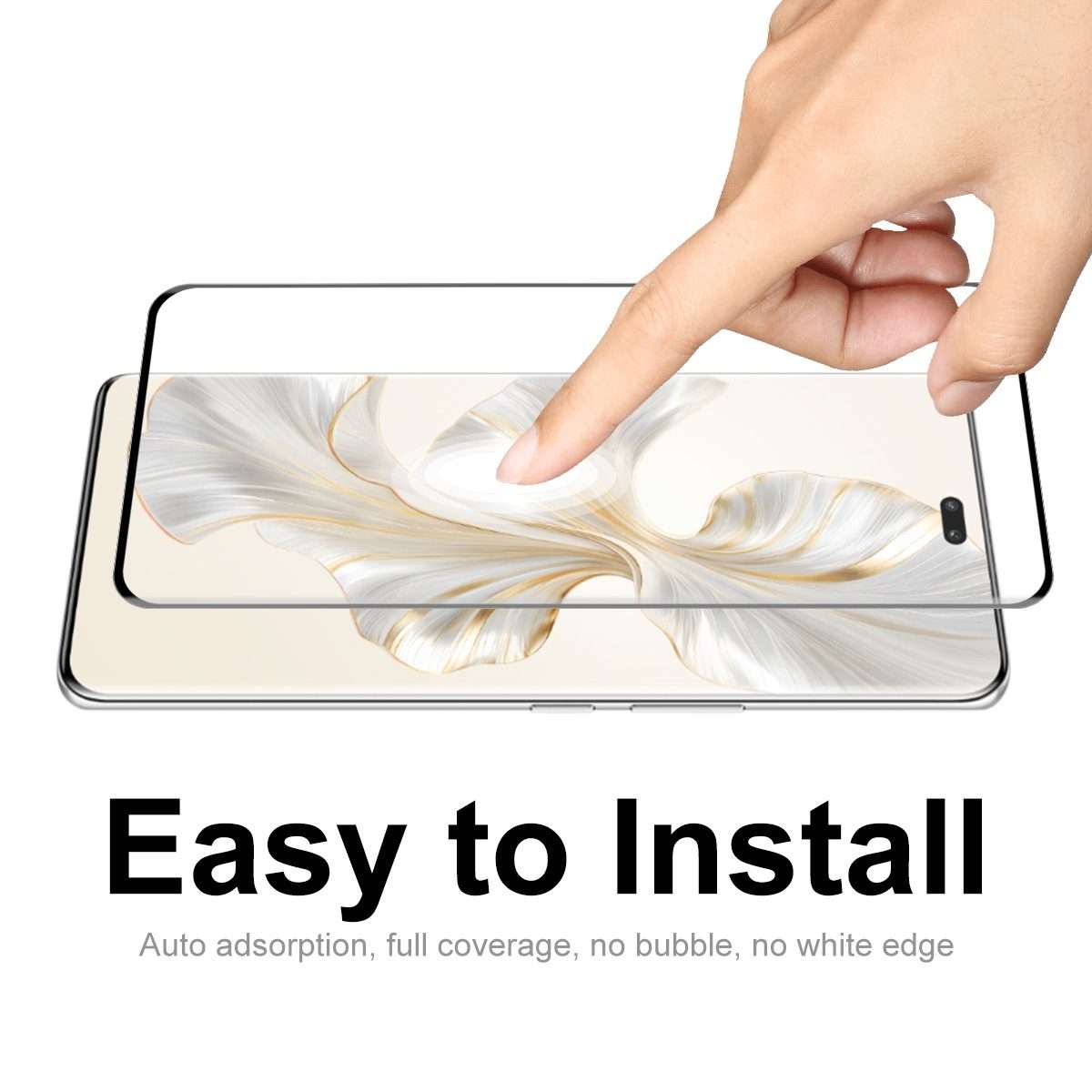 For Honor 100 Pro 2pcs ENKAY Hat-Prince Hot Bending Full Coverage Side Glue Tempered Glass Film