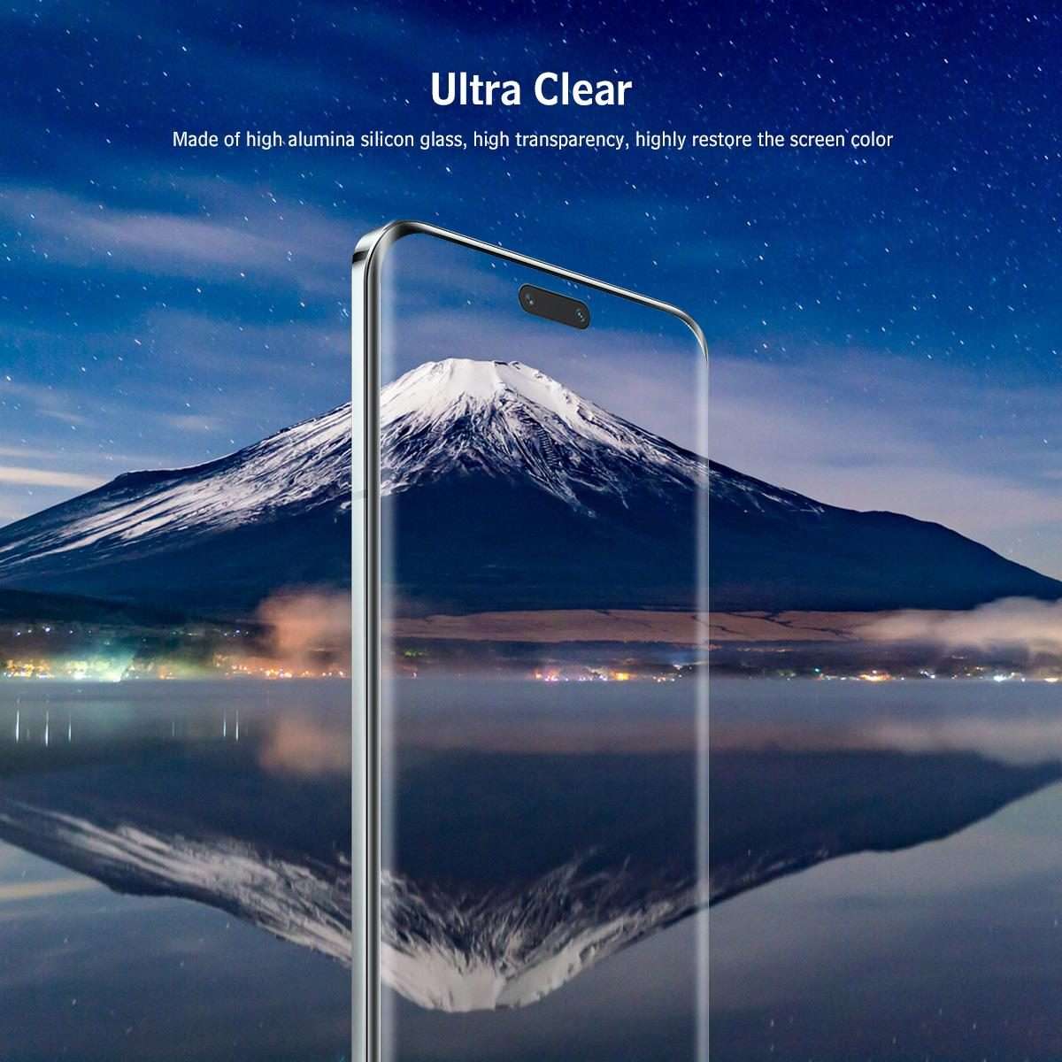 For Honor Magic6 Pro 2pcs ENKAY Hat-Prince Hot Bending Full Coverage Side Glue Tempered Glass Film
