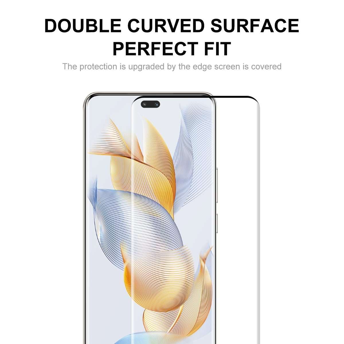 For Honor 90 Pro ENKAY Hat-Prince Hot Bending Full Coverage Side Glue Tempered Glass Film