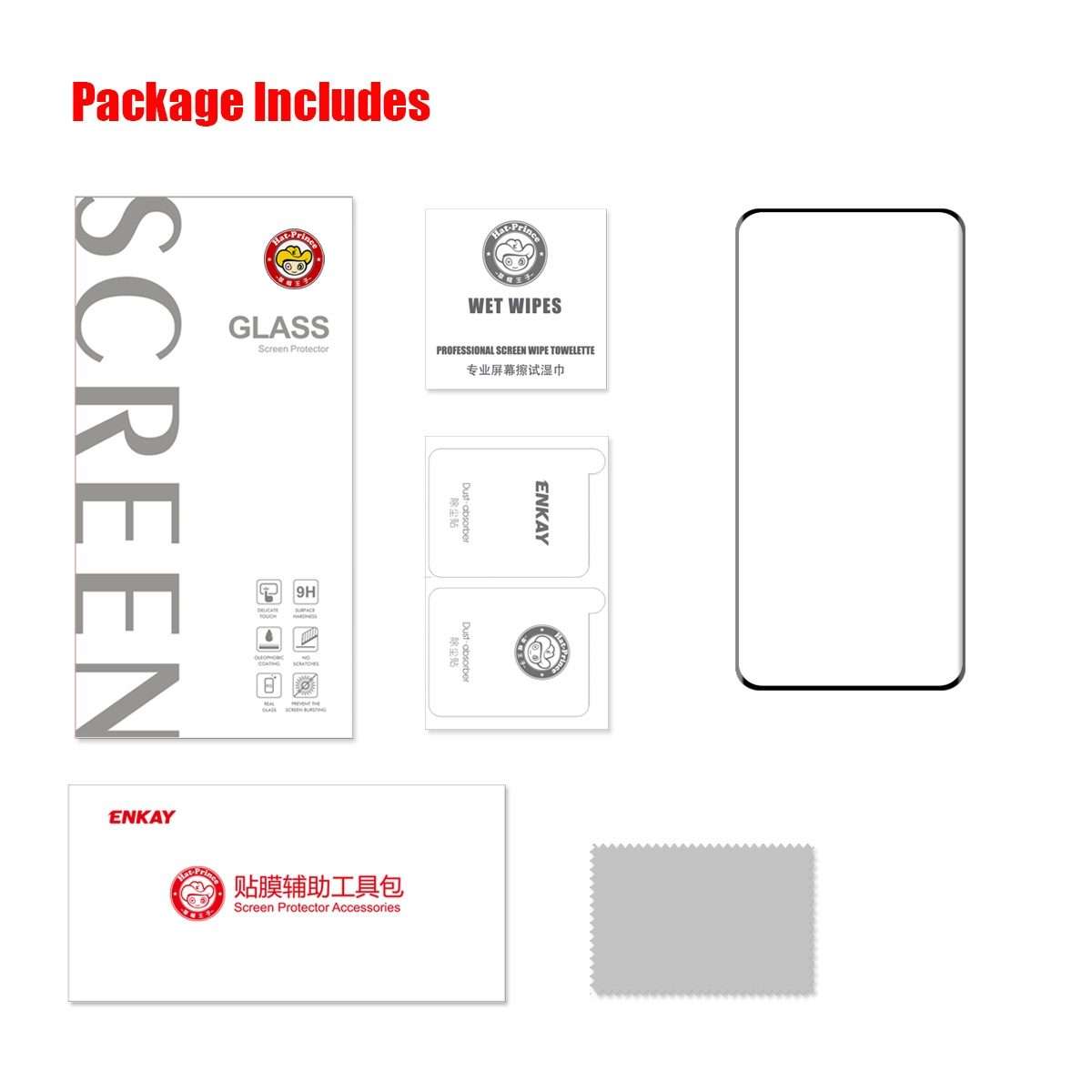 For Honor 100 Pro ENKAY Hat-Prince Hot Bending Full Coverage Side Glue Tempered Glass Film