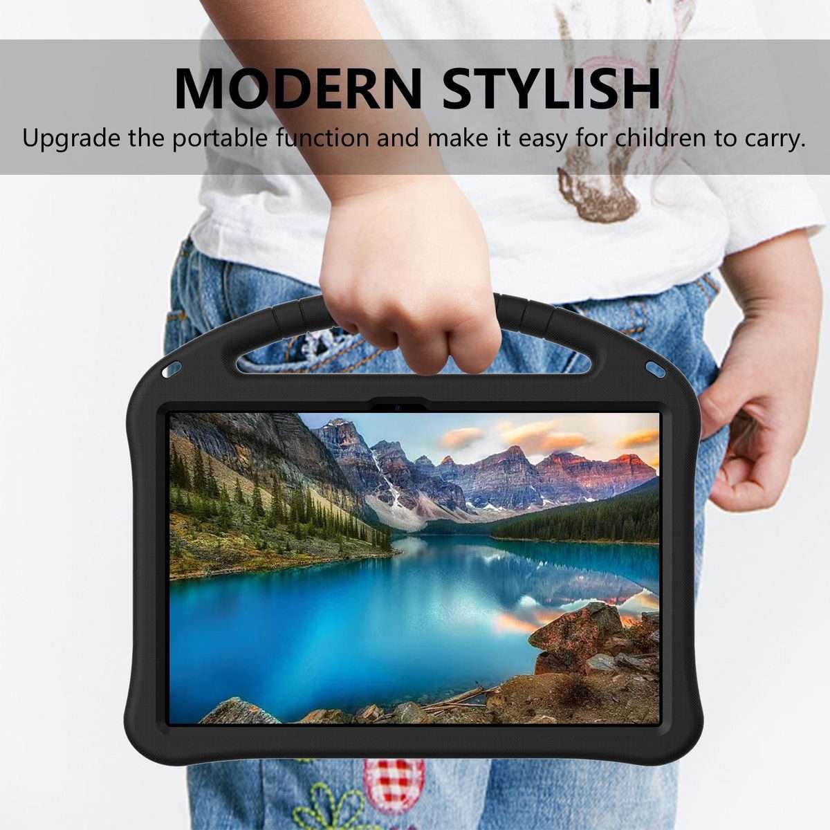 For Xiaomi Redmi Pad 2 Pro 12.1 EVA Shockproof Tablet Case with Holder(Black)