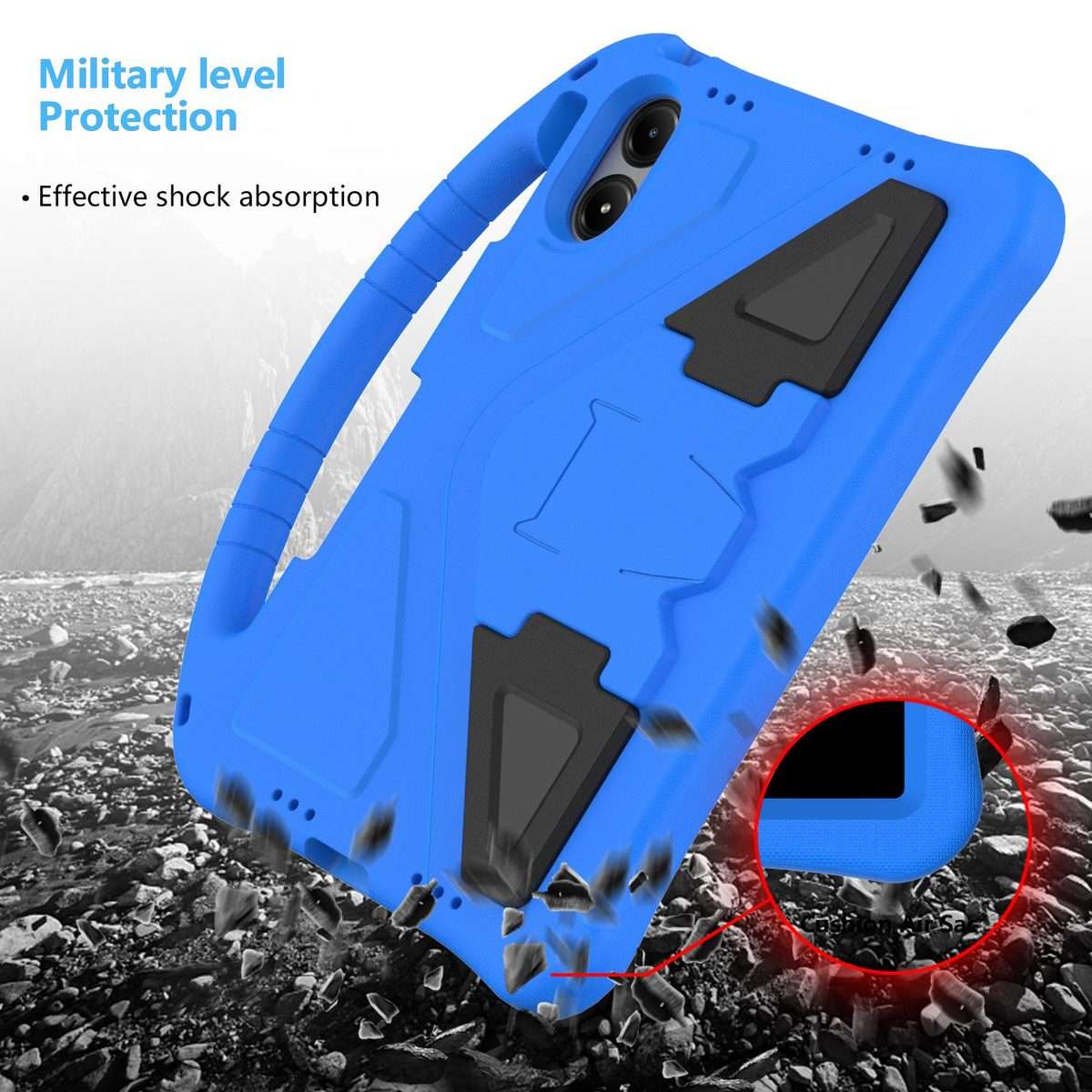 For Xiaomi Redmi Pad 2 Pro 12.1 EVA Shockproof Tablet Case with Holder(Blue)