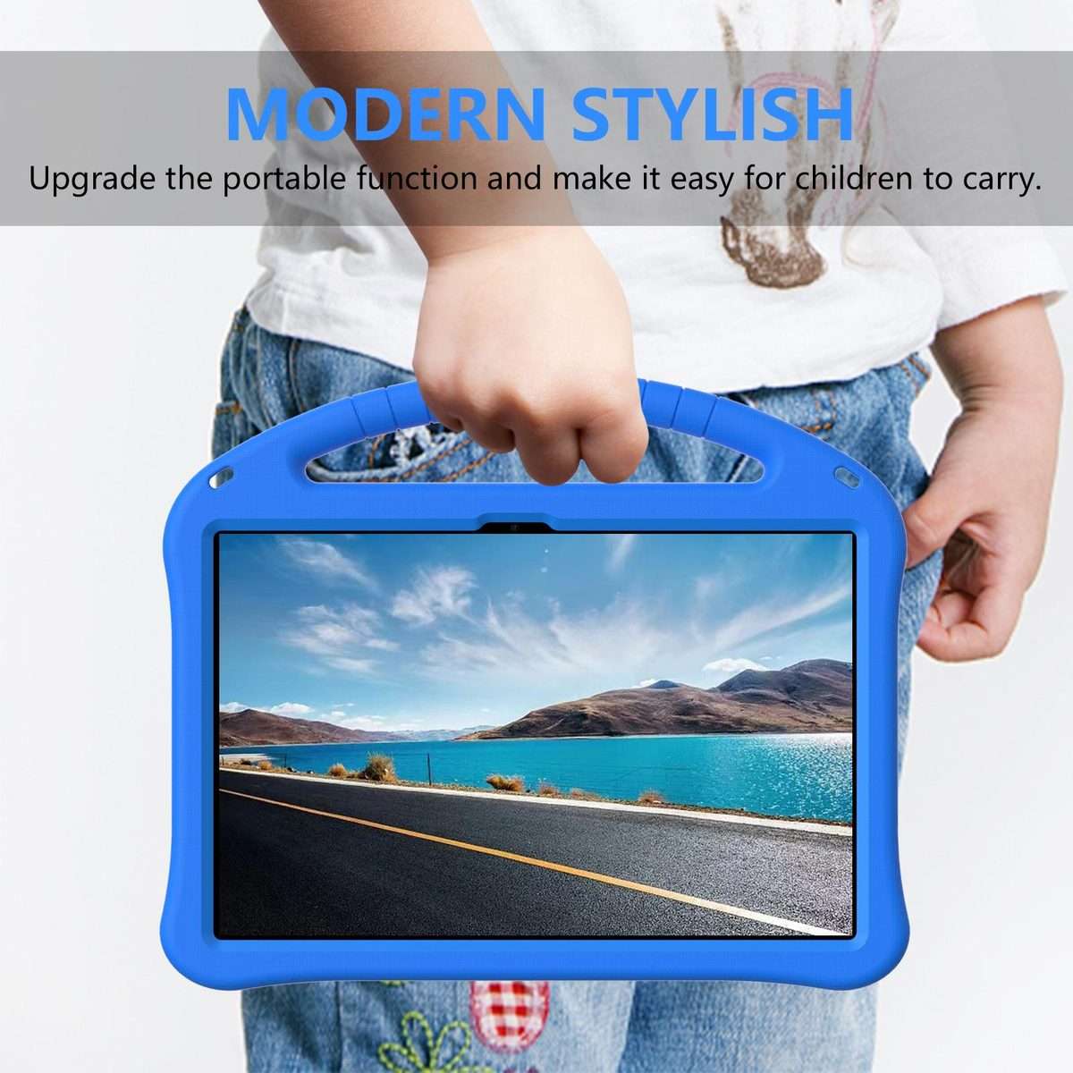For Xiaomi Redmi Pad 2 Pro 12.1 EVA Shockproof Tablet Case with Holder(Blue)