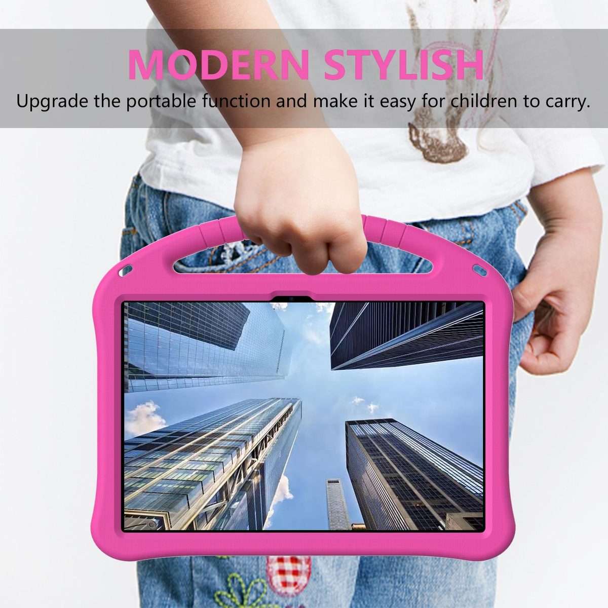 For Xiaomi Redmi Pad 2 Pro 12.1 EVA Shockproof Tablet Case with Holder(Rose Red)