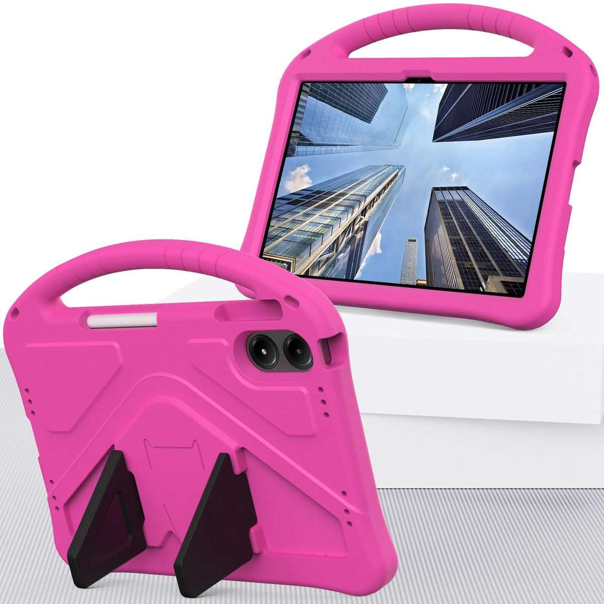 For Xiaomi Redmi Pad 2 Pro 12.1 EVA Shockproof Tablet Case with Holder(Rose Red)