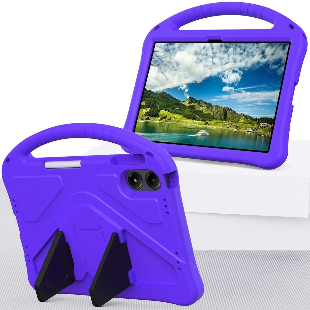 For Xiaomi Redmi Pad 2 Pro 12.1 EVA Shockproof Tablet Case with Holder(Purple)