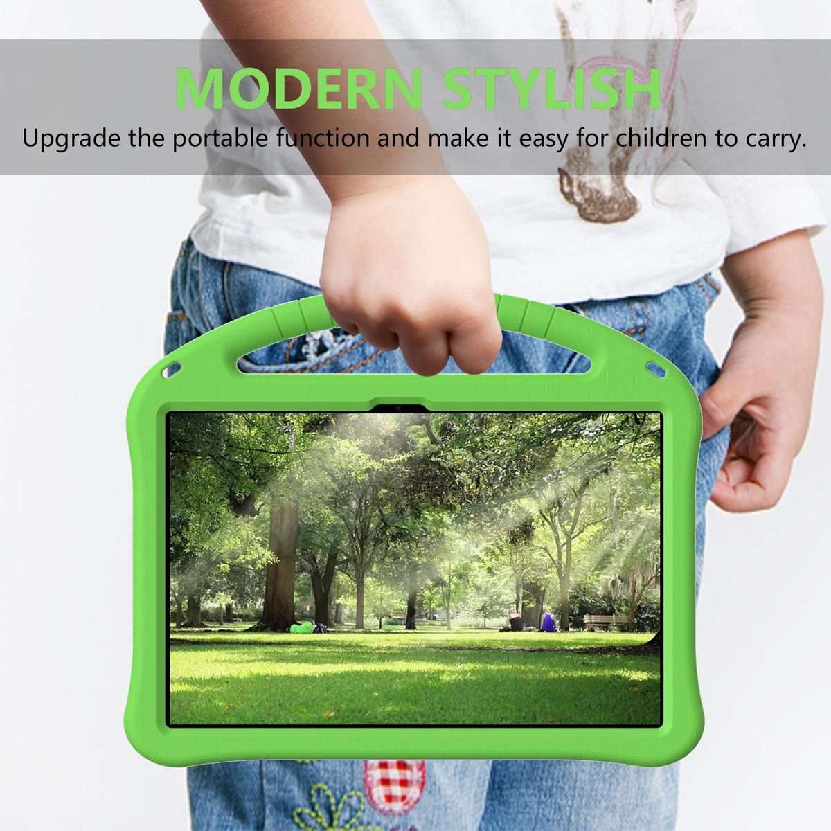 For Xiaomi Redmi Pad 2 Pro 12.1 EVA Shockproof Tablet Case with Holder(Green)