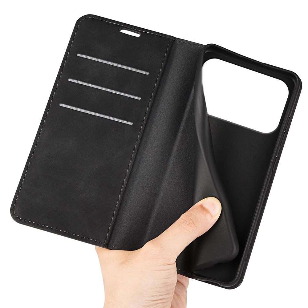 For iPhone 17 Pro Max Retro-skin Magnetic Suction Leather Phone Case(Black)