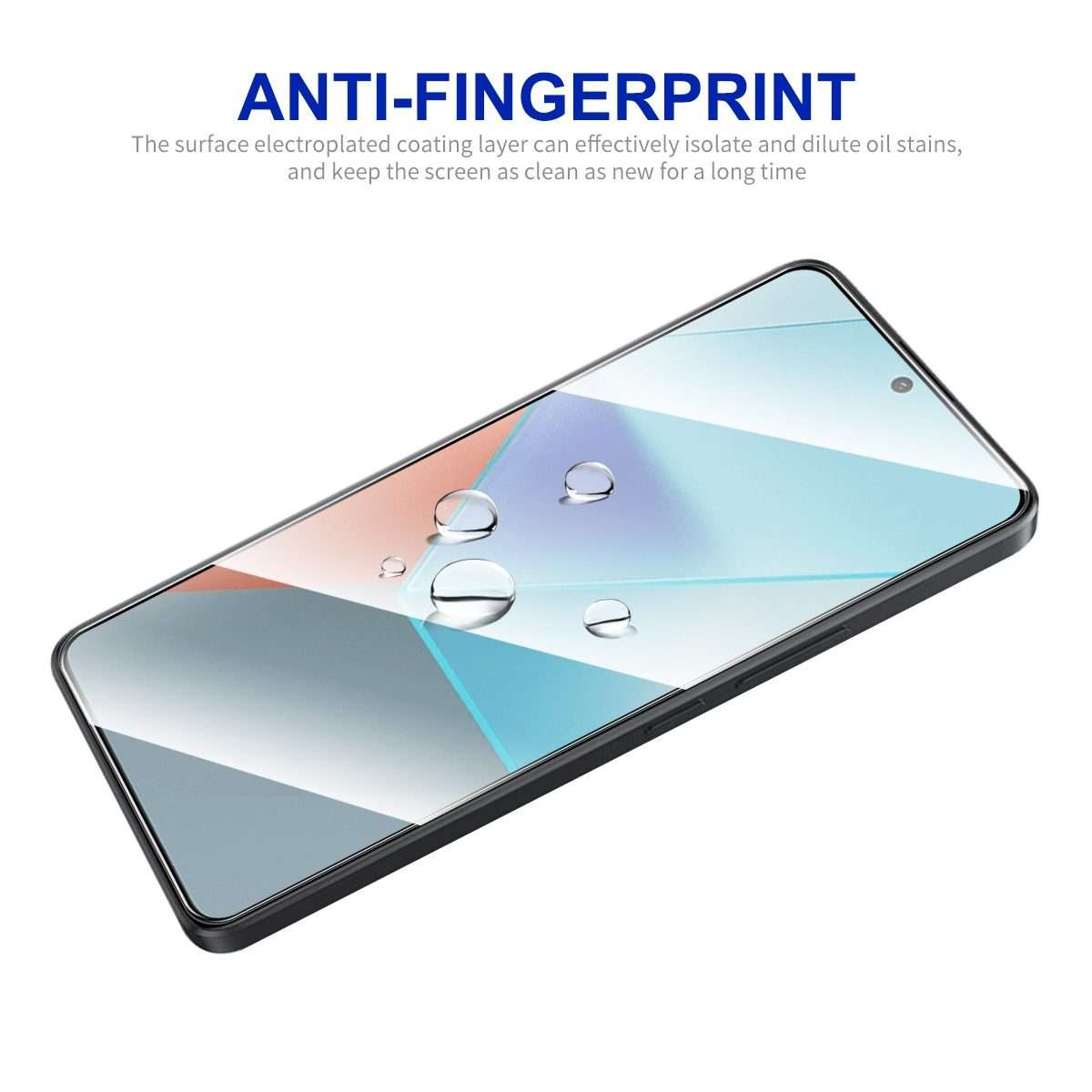 For Redmi Note 13 / Note 13 Pro 5pcs ENKAY Hat-Prince Full Glue High Aluminum-silicon Tempered Gla