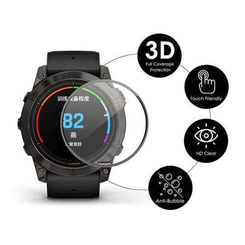 For Garmin Epix Pro Gen 2 47mm 2pcs ENKAY 3D Full Coverage Soft PC Edge PMMA HD Screen Protector F