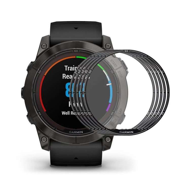 For Garmin Fenix 7 Pro 5pcs ENKAY 3D Full Coverage Soft PC Edge PMMA HD Screen Protector Film