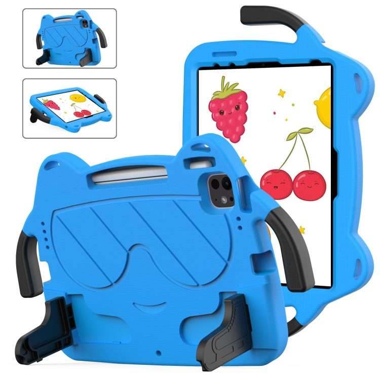 For iPad Pro 11 2025 / 2024 Ice Baby EVA Shockproof Hard PC Tablet Case(Sky Blue+Black)