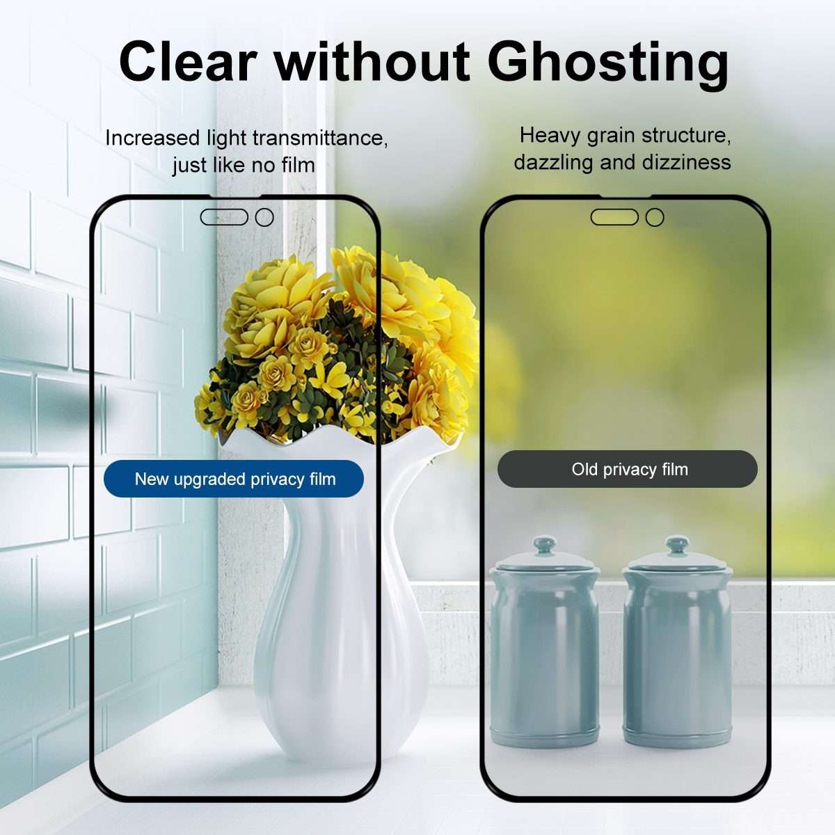 For iPhone 15 Pro Max 2pcs ENKAY Hat-Prince 28 Anti-peeping Tempered Glass Protector Full Screen