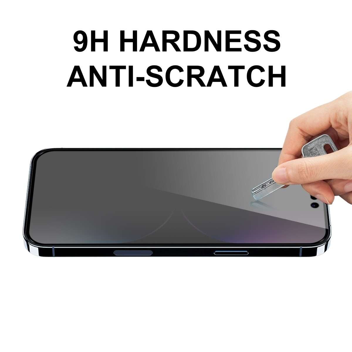For iPhone 15 Pro Max 2pcs ENKAY Hat-Prince 28 Anti-peeping Tempered Glass Protector Full Screen