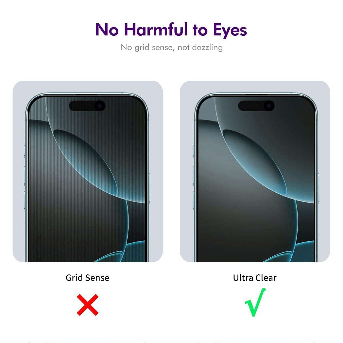 For iPhone 17 Pro 2pcs ENKAY Hat-Prince 28 Anti-peeping Tempered Glass Protector Full Screen Fil