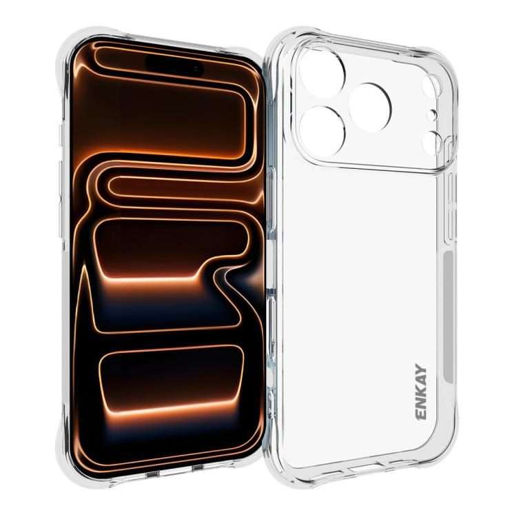 For iPhone 17 Pro ENKAY Hat-Prince Transparent TPU Shockproof Phone Case