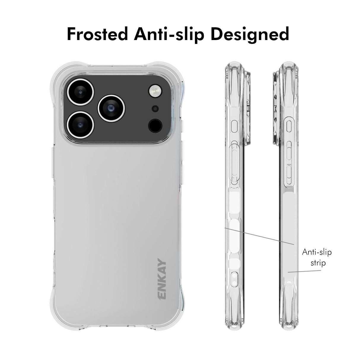 For iPhone 17 Pro ENKAY Hat-Prince Transparent TPU Shockproof Phone Case