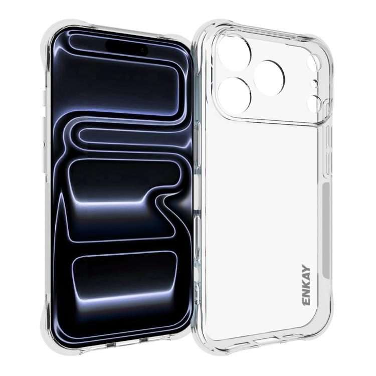 For iPhone 17 Pro Max ENKAY Hat-Prince Transparent TPU Shockproof Phone Case