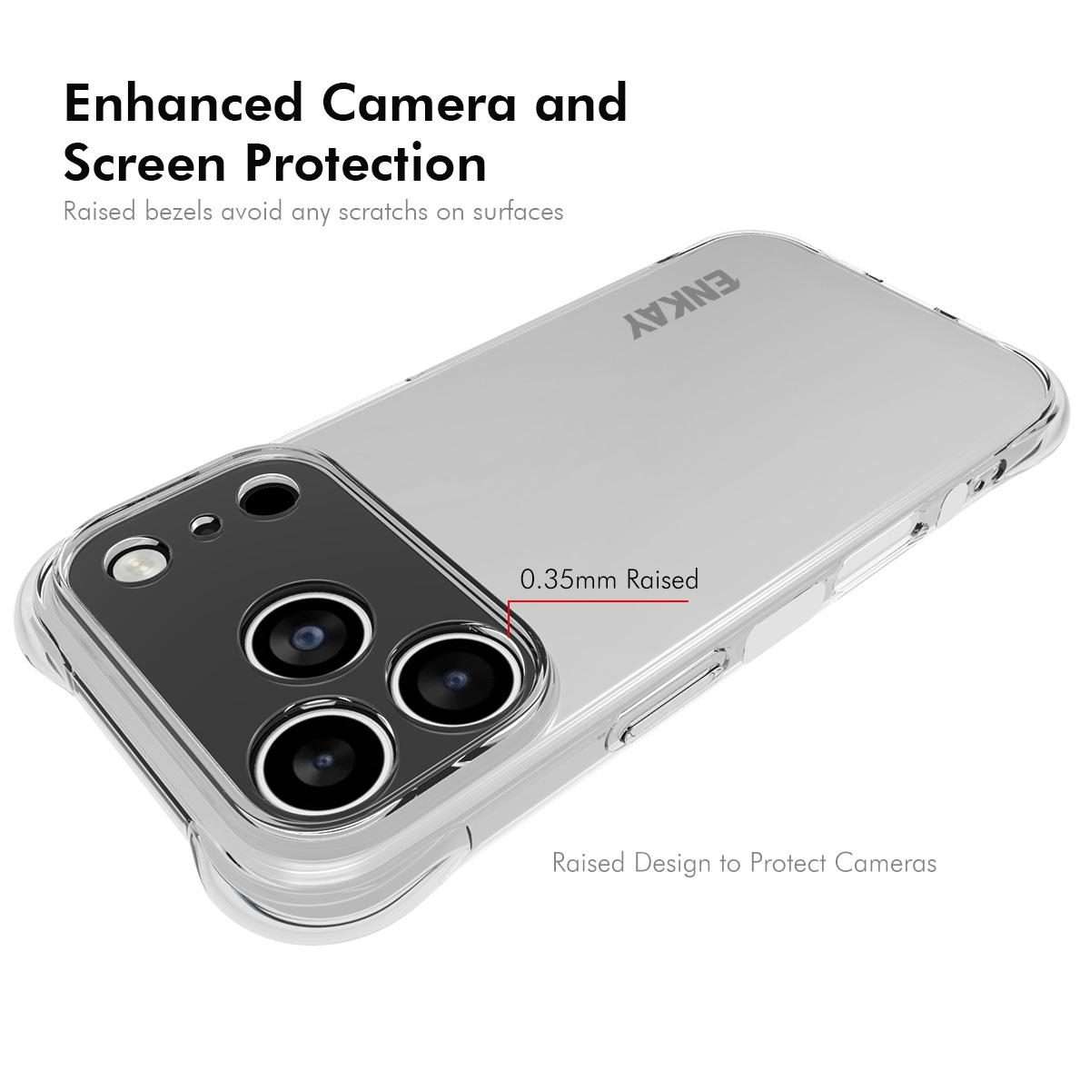For iPhone 17 Pro Max ENKAY Hat-Prince Transparent TPU Shockproof Phone Case
