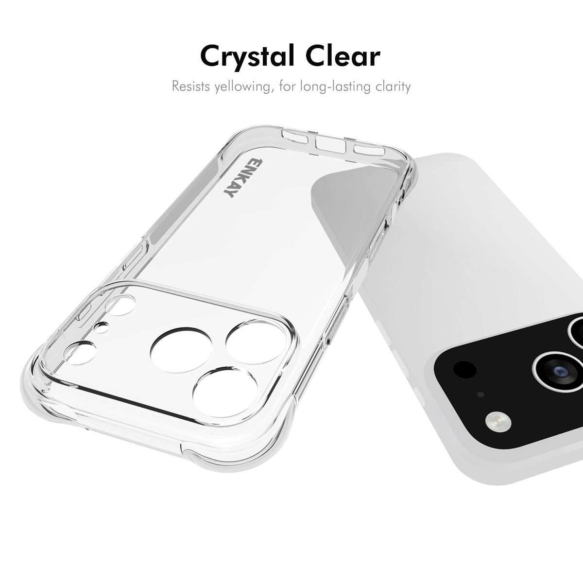 For iPhone 17 Pro Max ENKAY Hat-Prince Transparent TPU Shockproof Phone Case