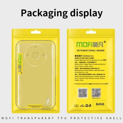 For Honor Magic6 Pro MOFI Ming Series Ultra-thin TPU Phone Case(Transparent)