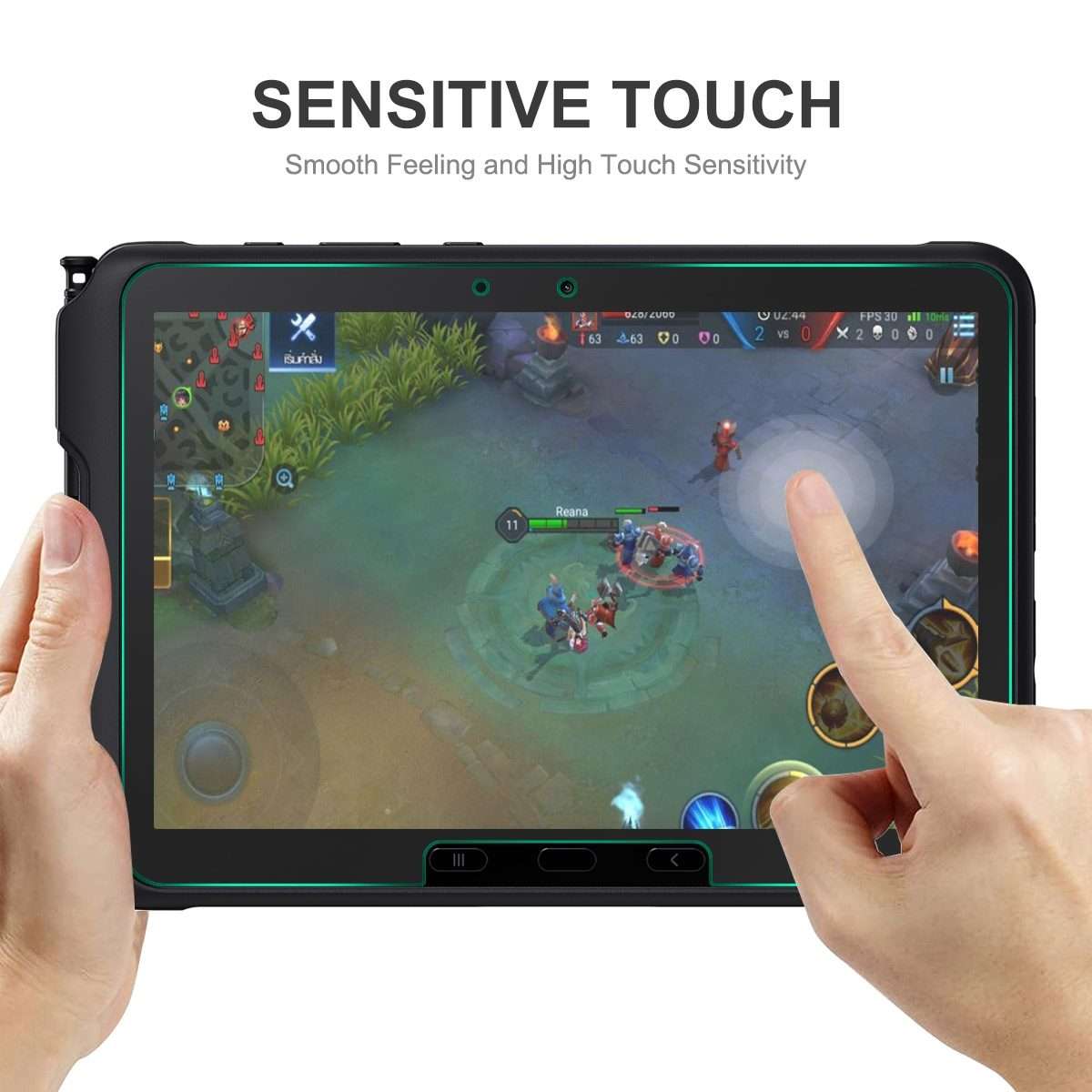 For Samsung Galaxy Tab Active4 Pro ENKAY Hat-Prince 0.33mm Explosion-proof Tempered Glass Film