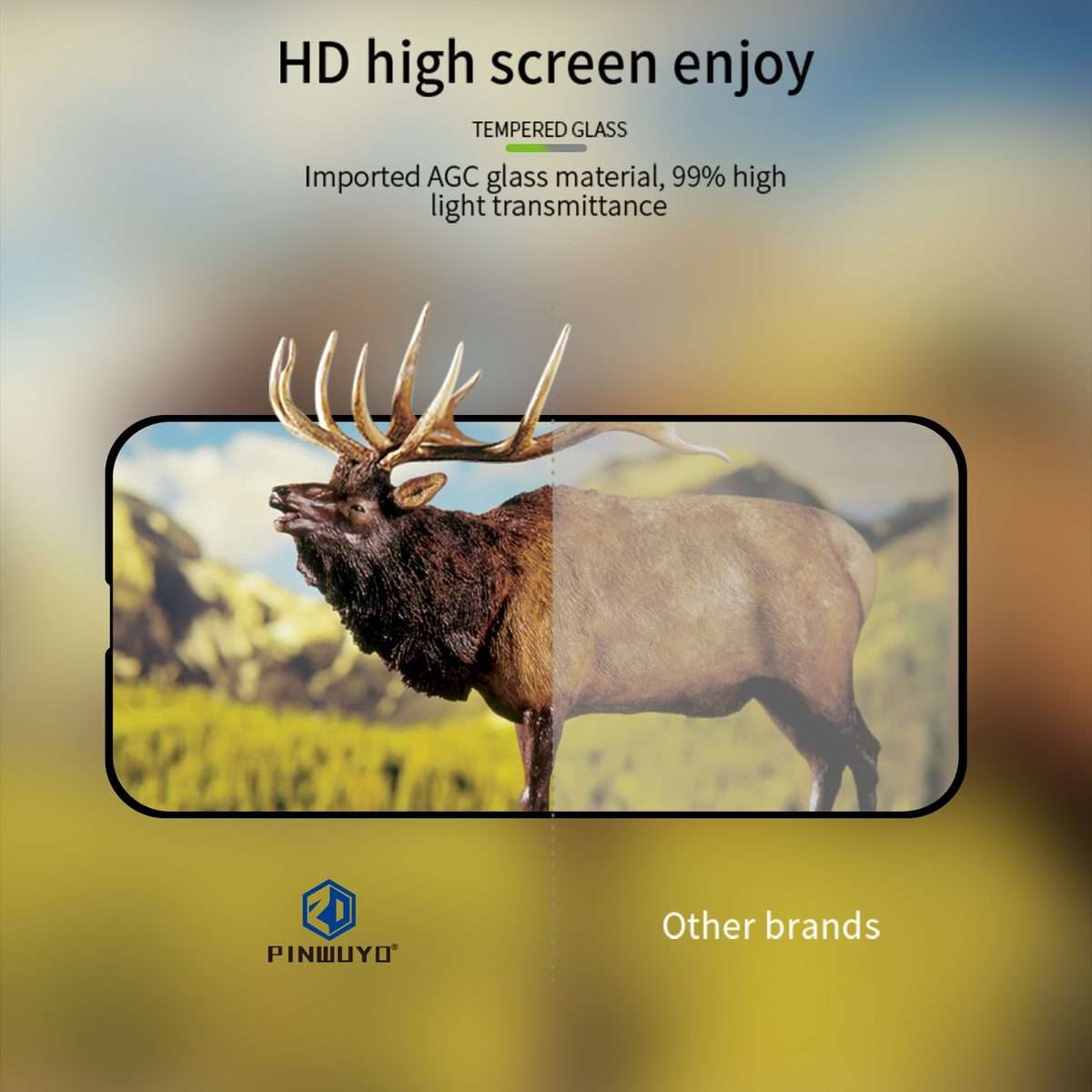 For iPhone 16 Pro Max PINWUYO 9H 2.5D Full Screen Tempered Glass Film(Black)