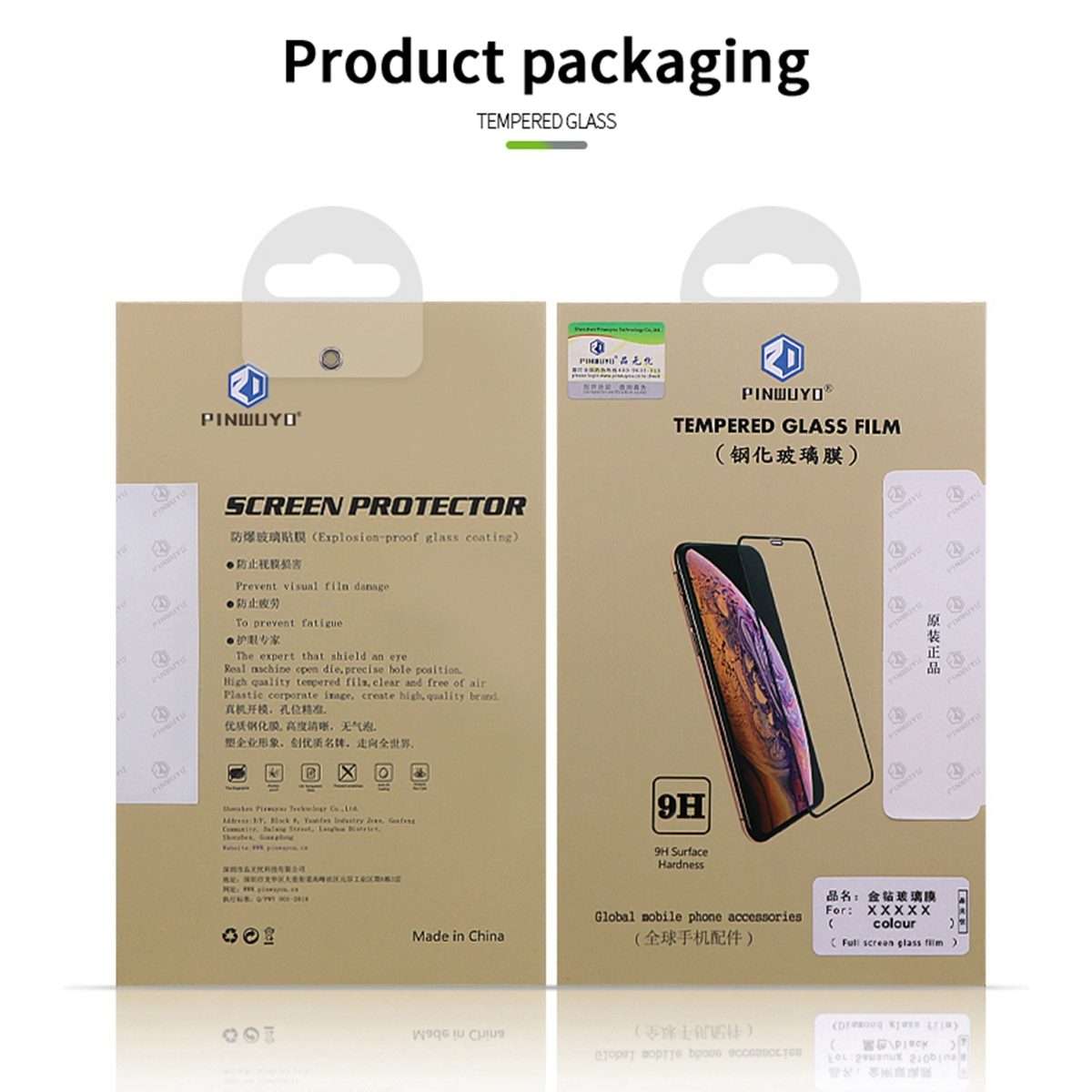 For iPhone 16 Pro Max PINWUYO 9H 2.5D Full Screen Tempered Glass Film(Black)