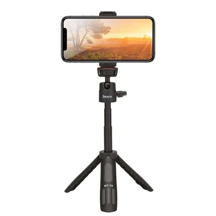 JMARY MT19 Desktop Stand Portable Mini Selfie Stick Camera Mobile Phone Holder Tripod