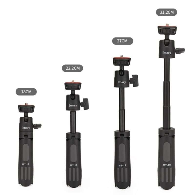 JMARY MT19 Desktop Stand Portable Mini Selfie Stick Camera Mobile Phone Holder Tripod