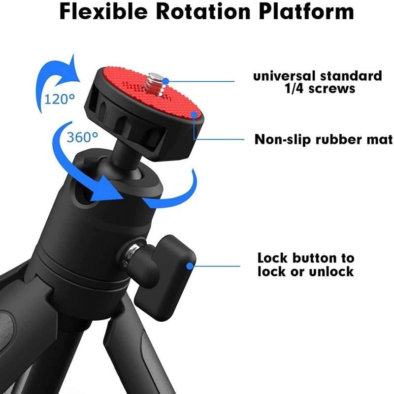 JMARY MT19 Desktop Stand Portable Mini Selfie Stick Camera Mobile Phone Holder Tripod