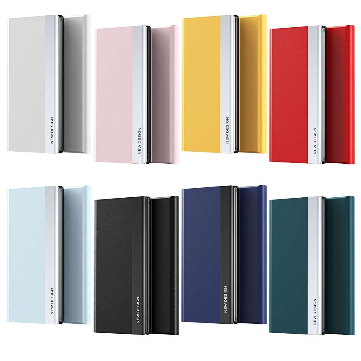 For Xiaomi 14 Pro Side Electroplated Adsorption Leather Phone Case(Silver)