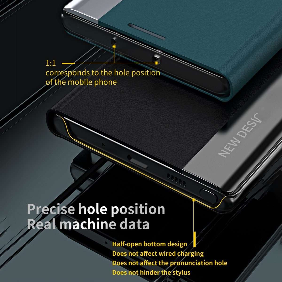 For Xiaomi 14 Pro Side Electroplated Adsorption Leather Phone Case(Silver)