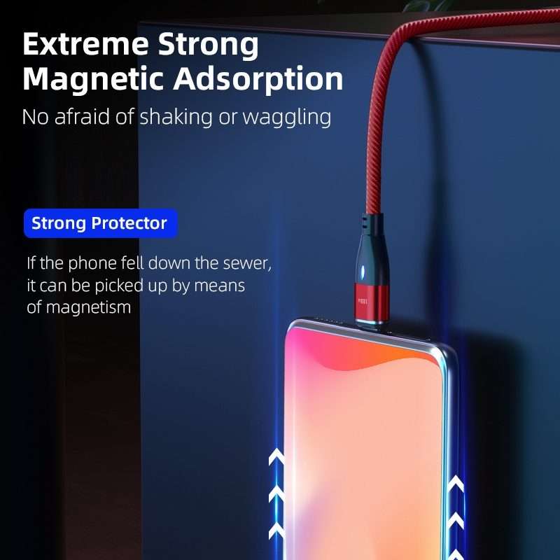 ENKAY 6-in-1 PD100W USB-A / Type-C to Type-C / 8 Pin / Micro USB Magnetic Fast Charging ... (Red)