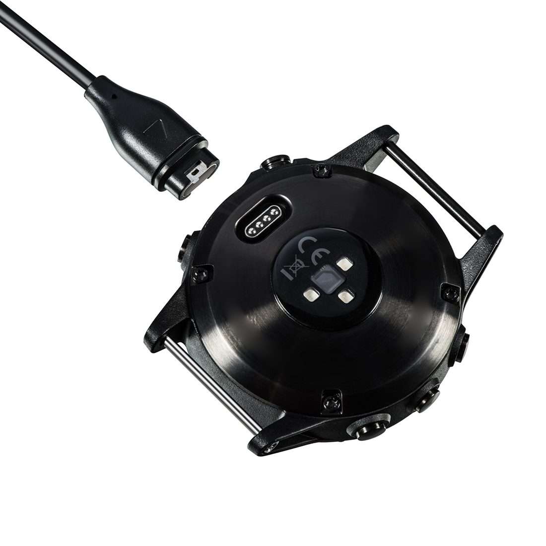 For Garmin Fenix 7S Pro Type-C Port Watch Charger With Data Transmission(Black)