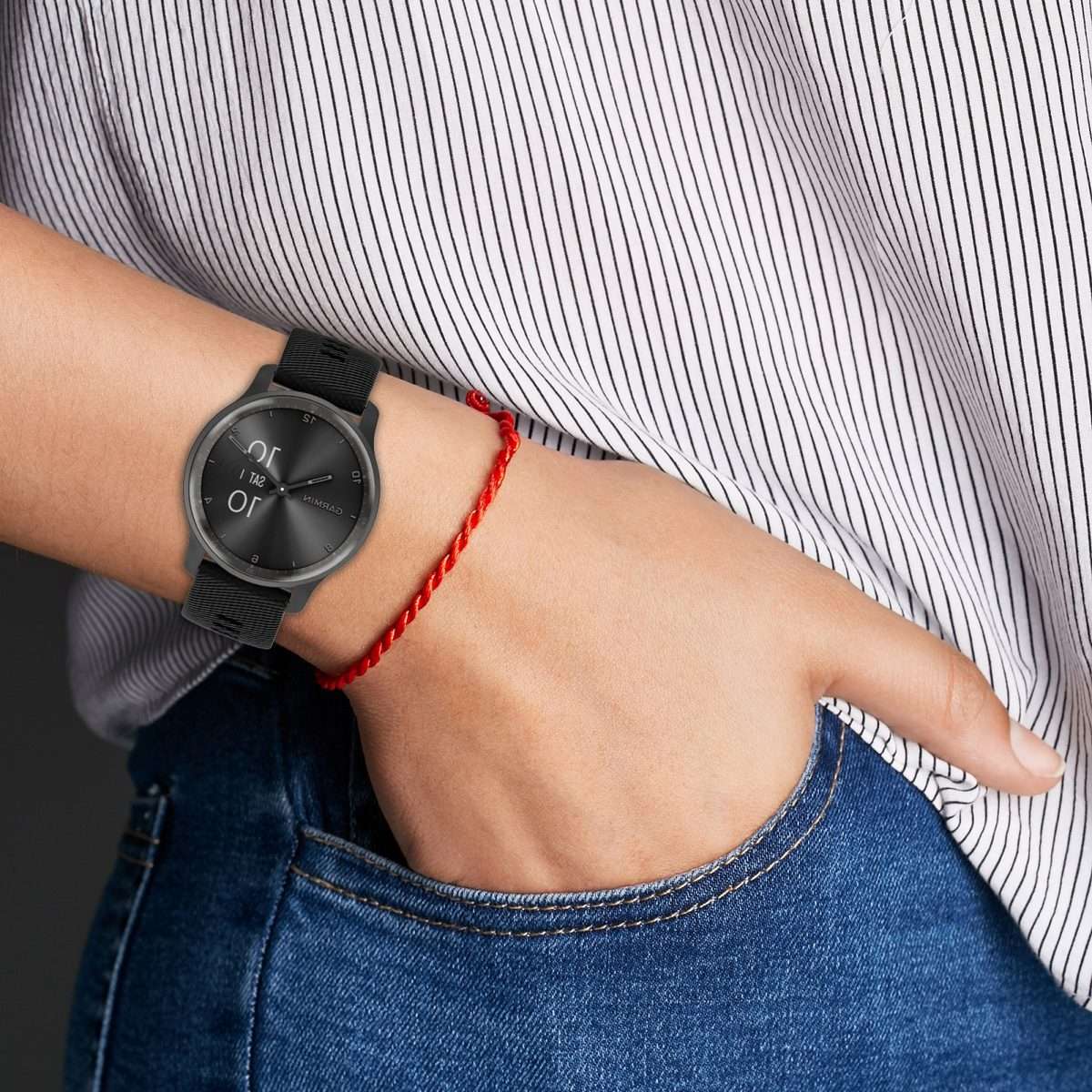 For Suunto 9 Peak Pro 22mm Diamond Textured Silicone Watch Band(Red)